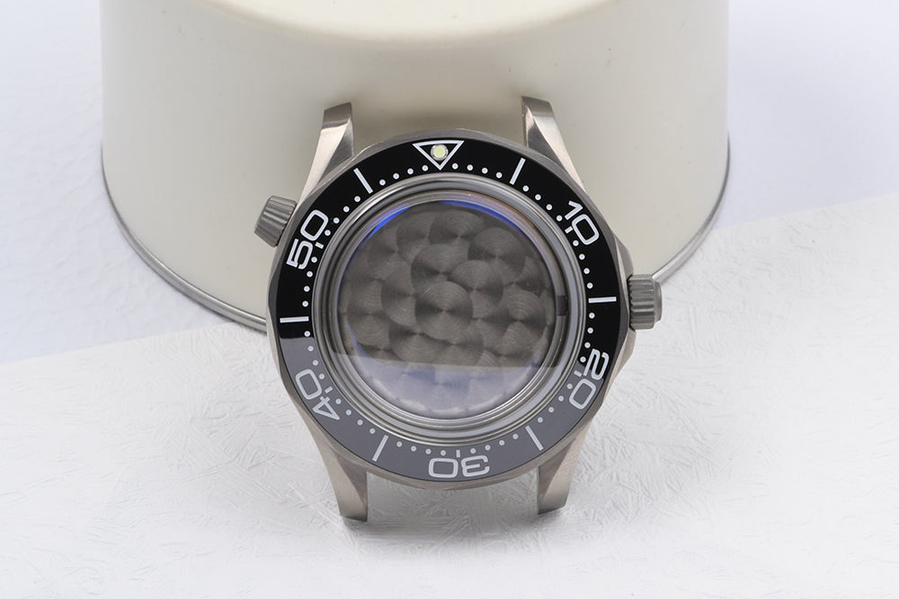 Watch Titanium Seamaster Vinatge 007 Diver Watch Case Sapphire Glass Waterproof For NH35NH36 Automatic Movement HEIMDALLRcase
