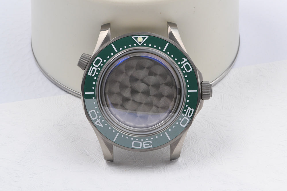Watch Titanium Seamaster Vinatge 007 Diver Watch Case Sapphire Glass Waterproof For NH35NH36 Automatic Movement HEIMDALLRcase