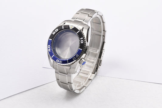 HEIMDALR Watch Parts Solid 42mm Polished Stainless Steel SBDC/Sumo Case Blue Black Bezel Sapphire Suitable For NH35/36 Movement
