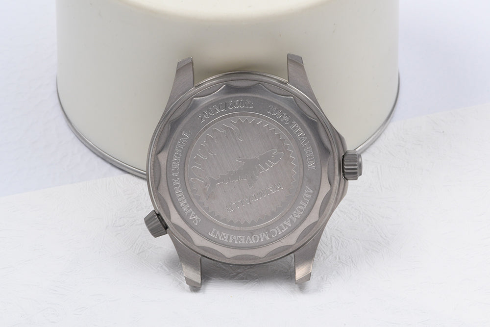 Watch Titanium Seamaster Vinatge 007 Diver Watch Case Sapphire Glass Waterproof For NH35NH36 Automatic Movement HEIMDALLRcase