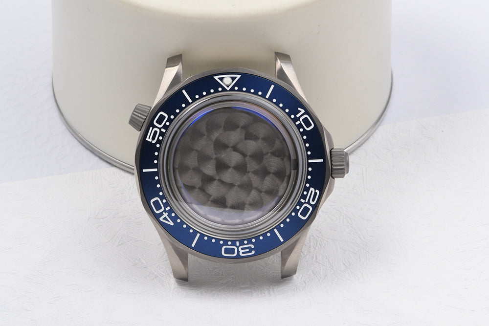 Watch Titanium Seamaster Vinatge 007 Diver Watch Case Sapphire Glass Waterproof For NH35NH36 Automatic Movement HEIMDALLRcase