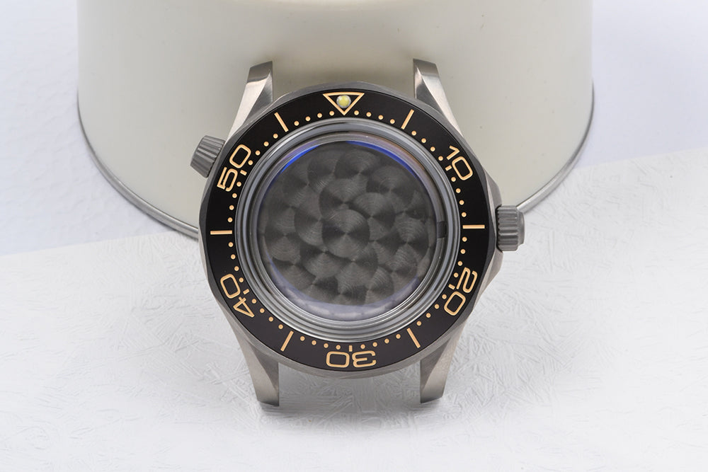 Watch Titanium Seamaster Vinatge 007 Diver Watch Case Sapphire Glass Waterproof For NH35NH36 Automatic Movement HEIMDALLRcase