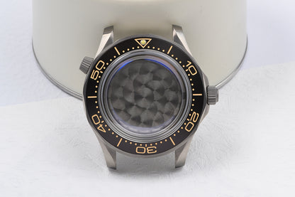 Watch Titanium Seamaster Vinatge 007 Diver Watch Case Sapphire Glass Waterproof For NH35NH36 Automatic Movement HEIMDALLRcase