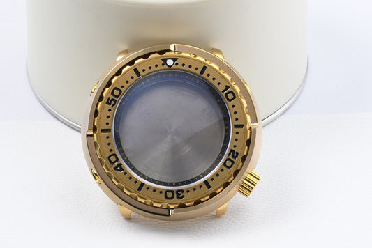 Watch Parts Solid 47mm Aluminum bronze Plated SBBN031/Tuna Diver Watch Case Sapphire Fit For NH35/36 Movement 20Bar super lumes