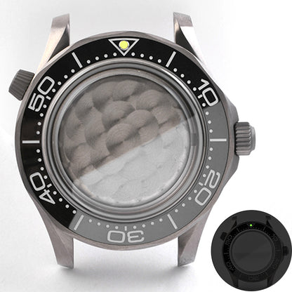 Watch Titanium Seamaster Vinatge 007 Diver Watch Case Sapphire Glass Waterproof For NH35NH36 Automatic Movement HEIMDALLRcase