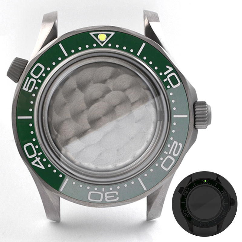 Watch Titanium Seamaster Vinatge 007 Diver Watch Case Sapphire Glass Waterproof For NH35NH36 Automatic Movement HEIMDALLRcase
