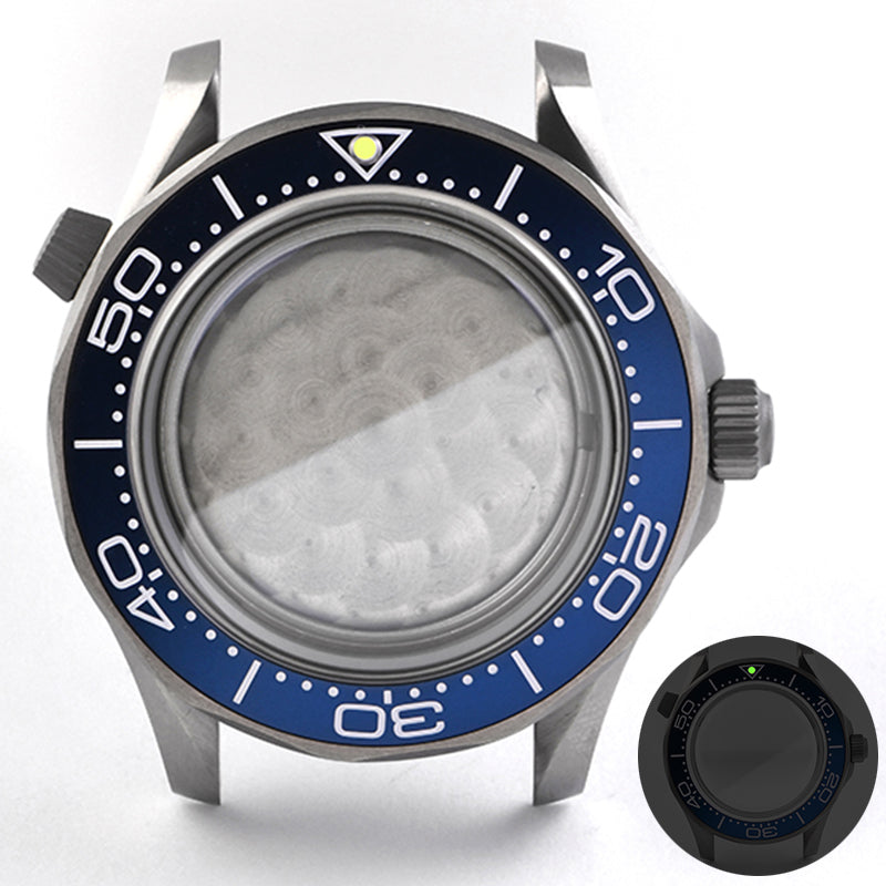 Watch Titanium Seamaster Vinatge 007 Diver Watch Case Sapphire Glass Waterproof For NH35NH36 Automatic Movement HEIMDALLRcase