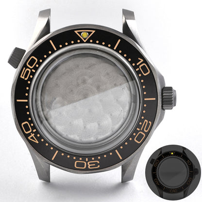 Watch Titanium Seamaster Vinatge 007 Diver Watch Case Sapphire Glass Waterproof For NH35NH36 Automatic Movement HEIMDALLRcase